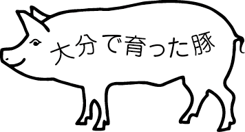 大分で育った豚